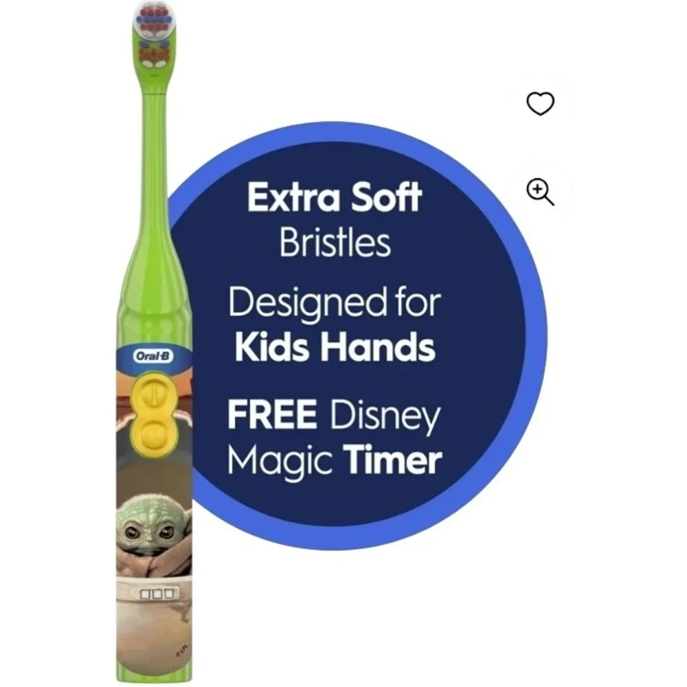 Oral-B Kids Battery Toothbrush Star Wars The Mandalorian Ages 3+‎ Soft Bristles